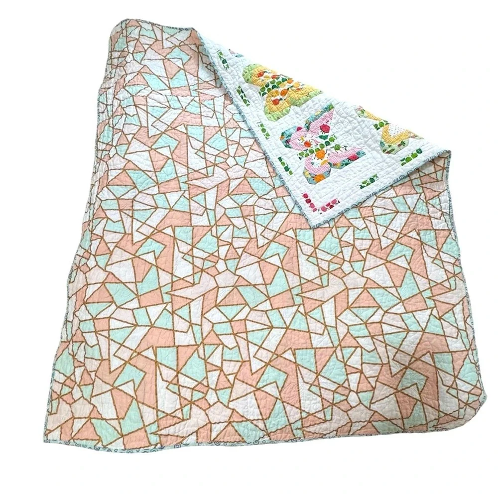 Handmade Baby Quilt Social Butterfly Lella Boutique Vanessa Goertzen 53